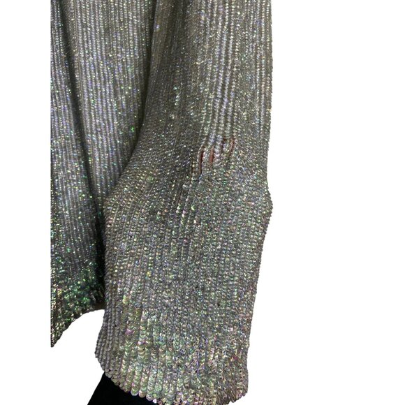 **NWT (flaw) Retrofete Denisa Sequin V-Neck Sleeveless Cocktail Dress-sz Medium - Picture 6 of 16